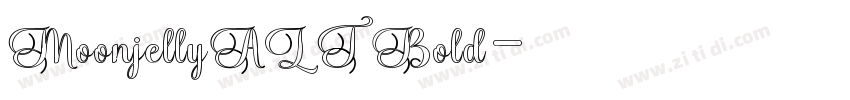 MoonjellyALT Bold字体转换